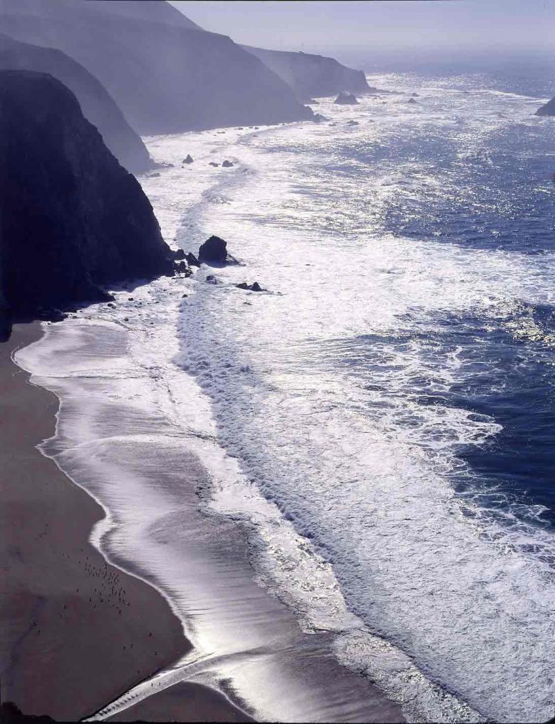 Big Sur Coast, south across Bixby Bridge, 1983