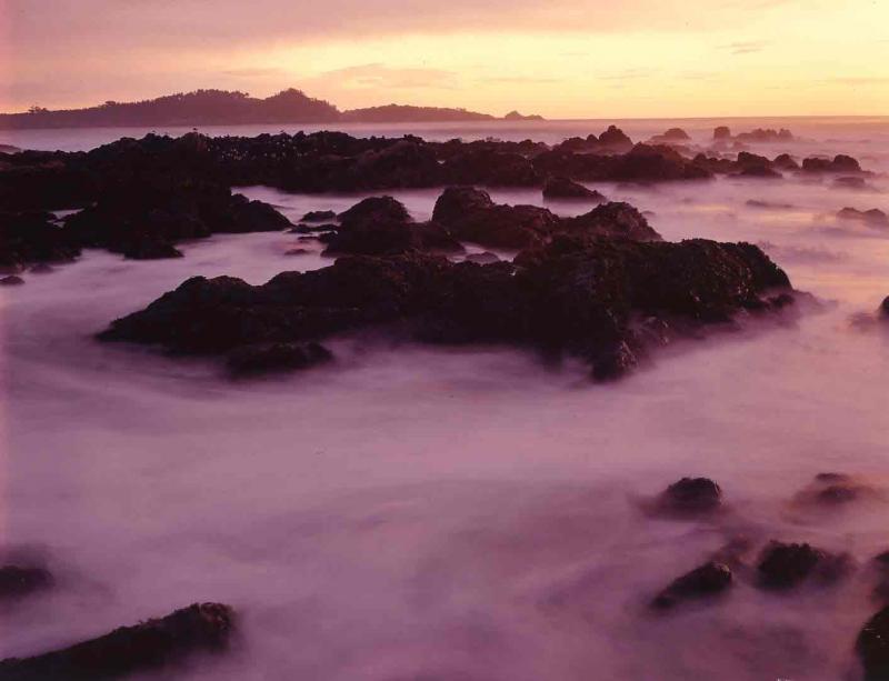 surf wash, Carmel Beach, 1974